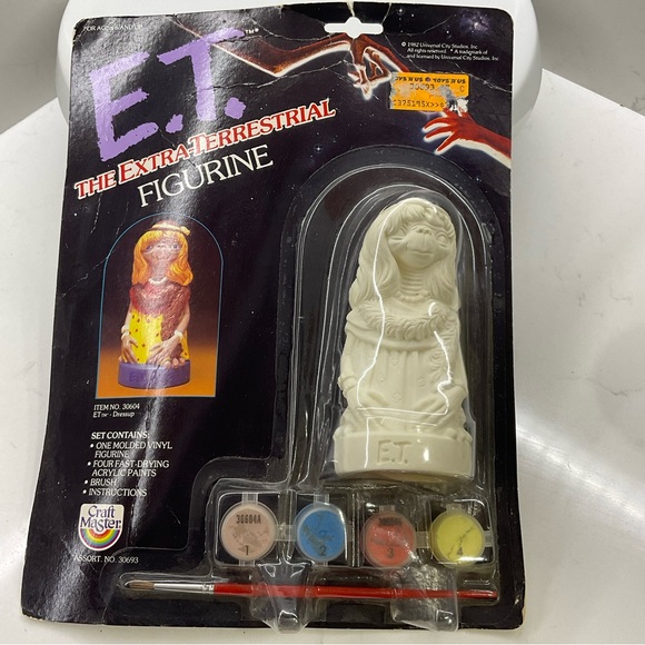 ET Extra Terrestrial Figurine Craft Master Bathrobe/Dress up Paint 1982 lot of 2 - Picture 6 of 14